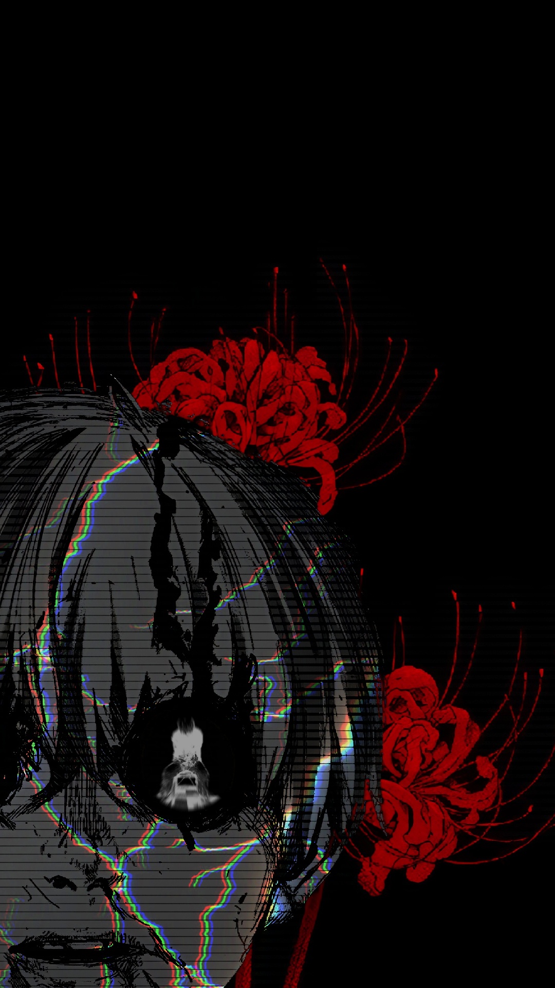 Обои темнота, черный, арт, живопись, узор в разрешении 1080x1920