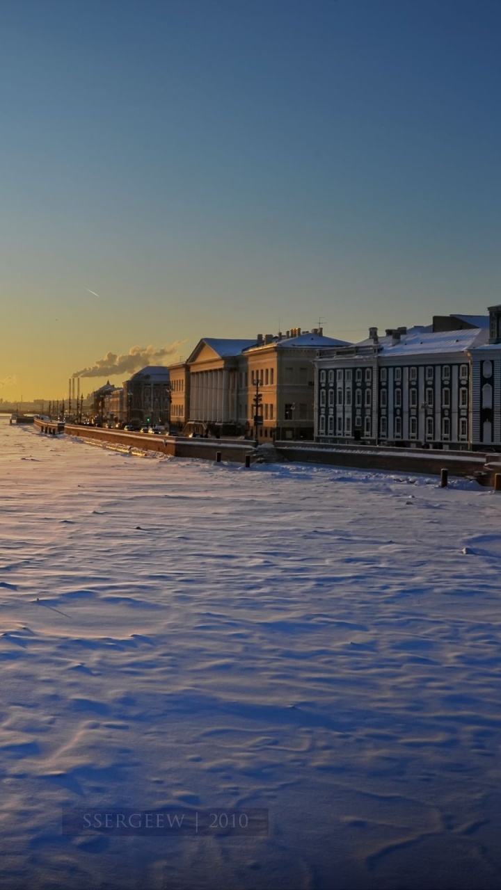 Обои вода, отражение, реки, вечер, горизонт в разрешении 720x1280