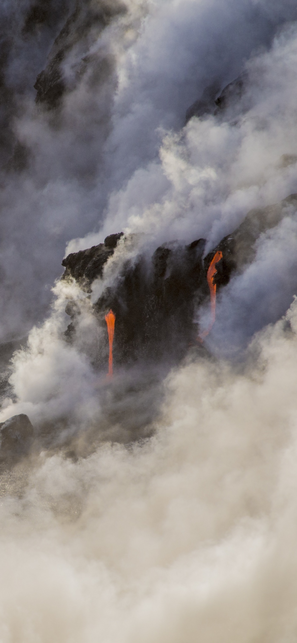 Обои волна, ветровая волна, облако, вода, реки в разрешении 1125x2436