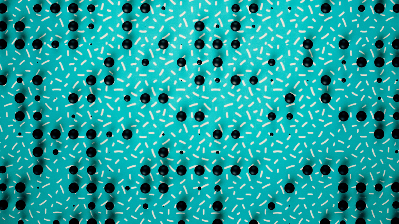 Обои узор, зеленый, синий, Аква, бирюза в разрешении 1366x768