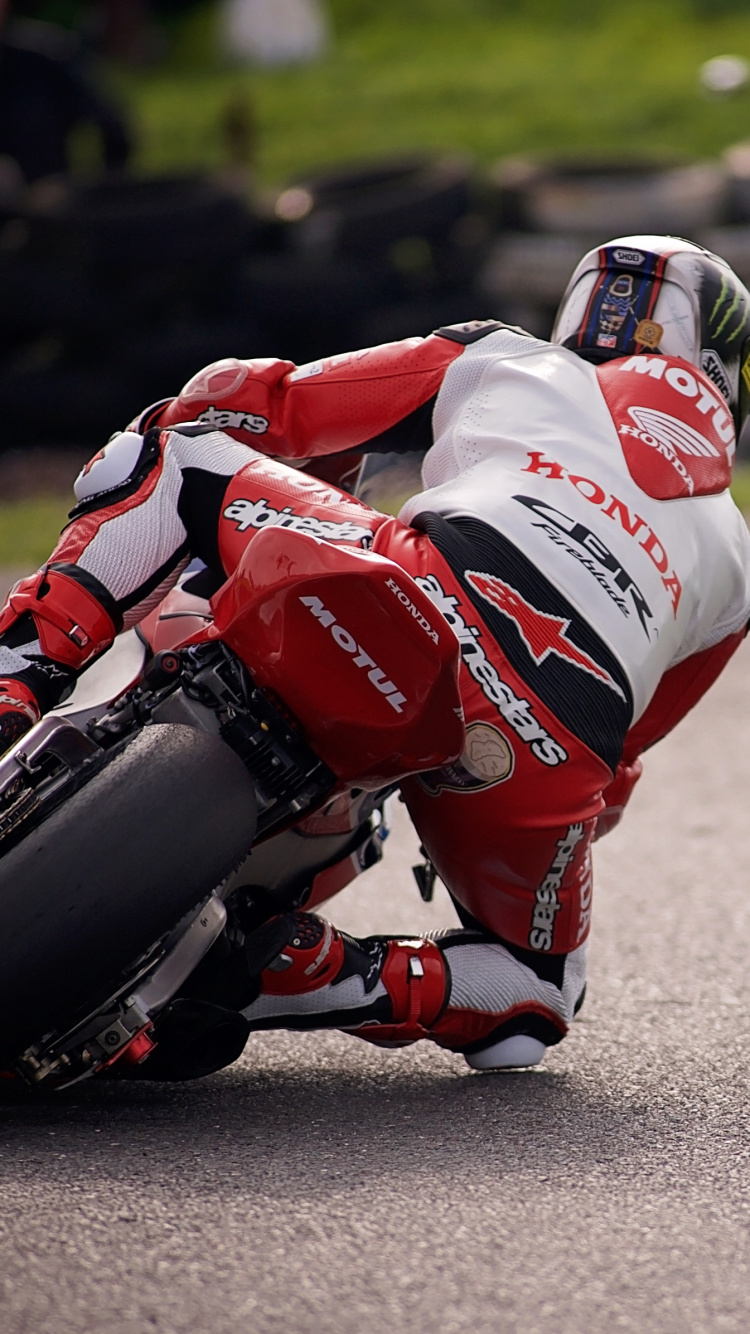 Обои мотоцикл, гонки на мотоциклах, гоночный, шоссейные, занятие спортом в разрешении 750x1334