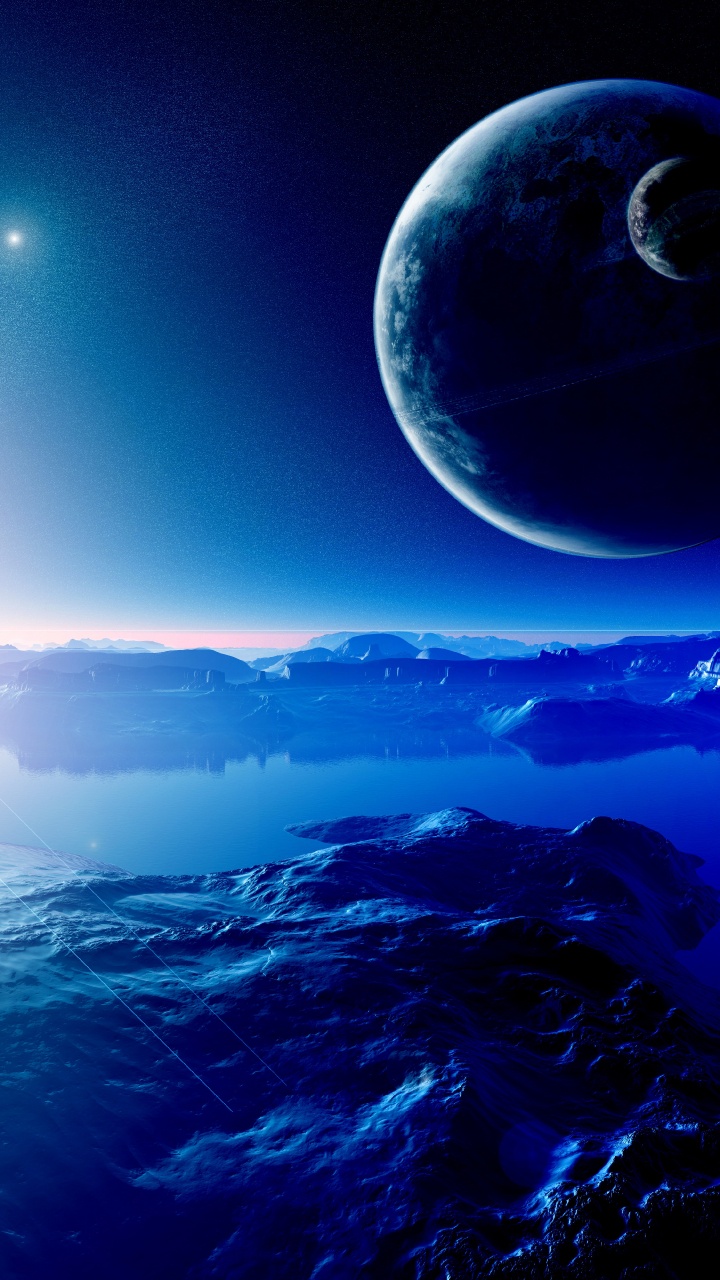 Обои земля, планета, Галактика, атмосфера, космическое пространство в разрешении 720x1280