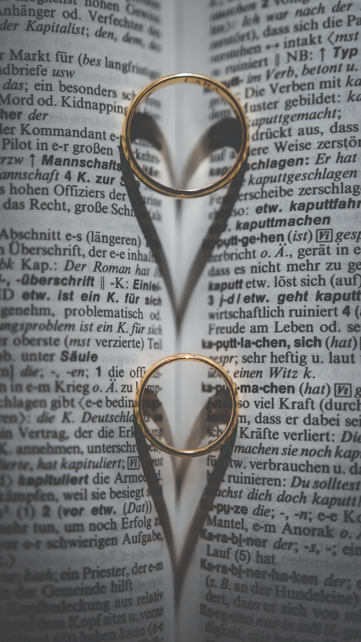 Обои кольцо, обручальное кольцо, свадьба, текст, брак в разрешении 720x1280