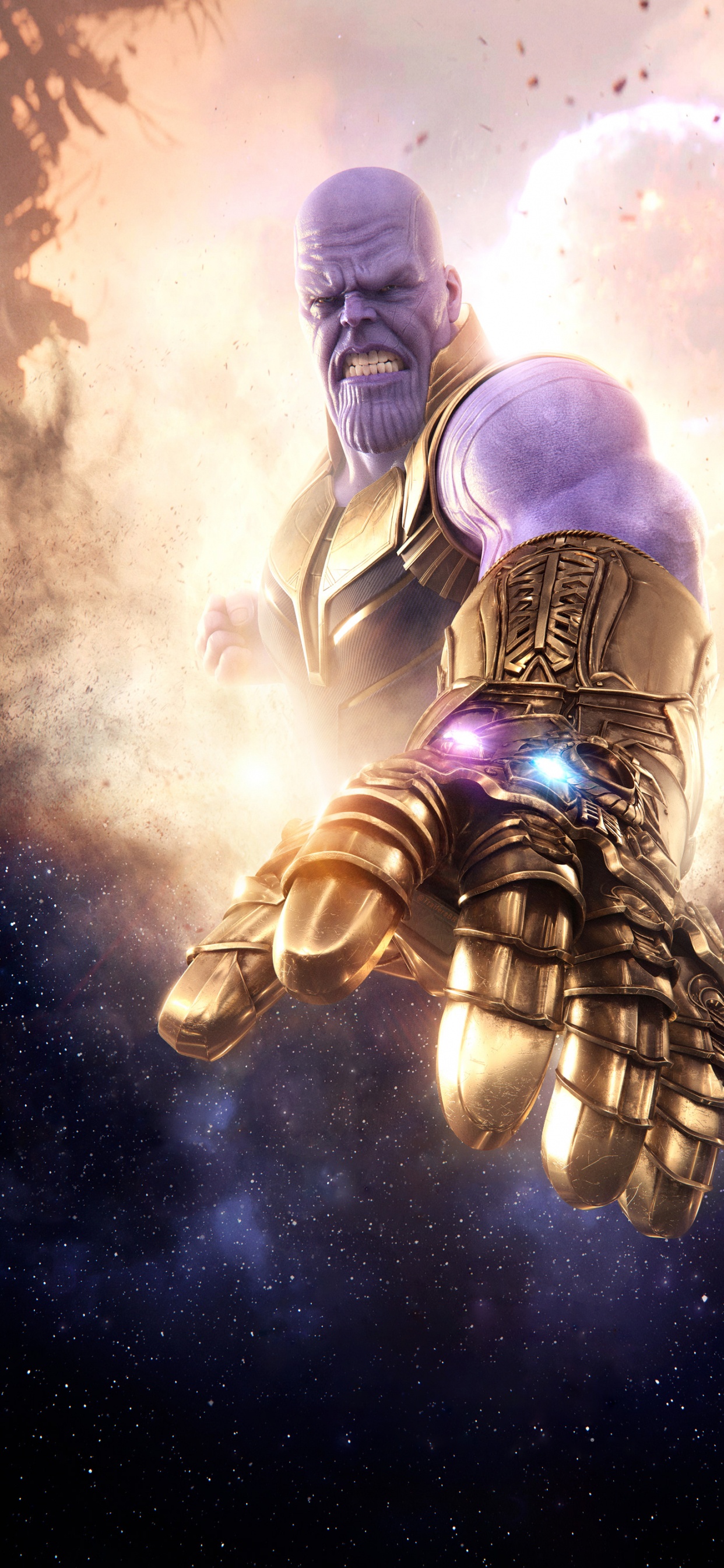 Обои атмосфера, Супермен, шлем, арт, живопись в разрешении 1242x2688