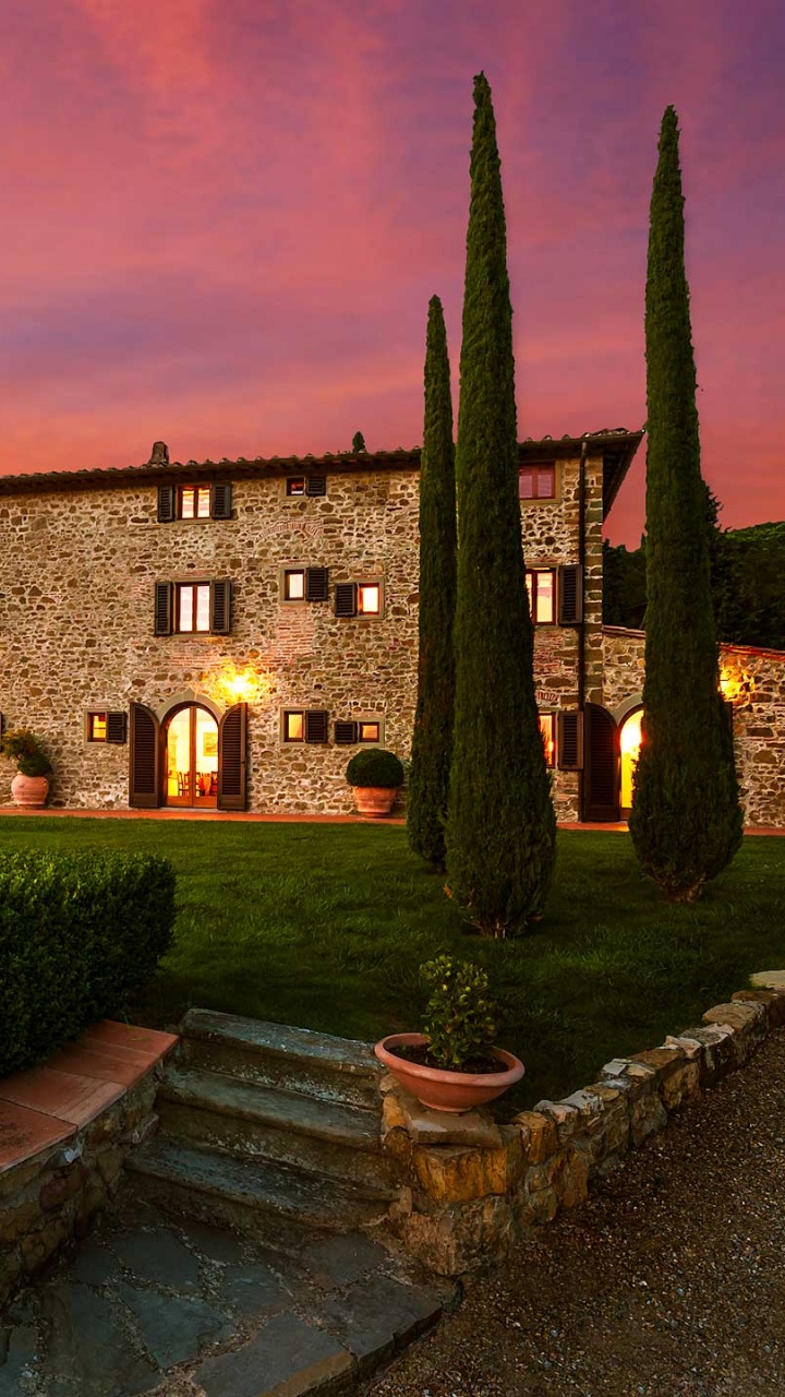 Обои Пиенца, вечер, пейзаж, Хаус, родина в разрешении 720x1280