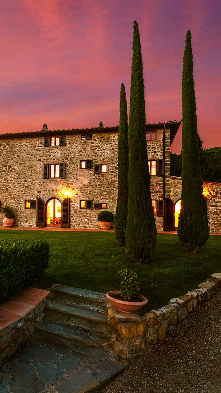 Обои Пиенца, вечер, пейзаж, Хаус, родина в разрешении 750x1334