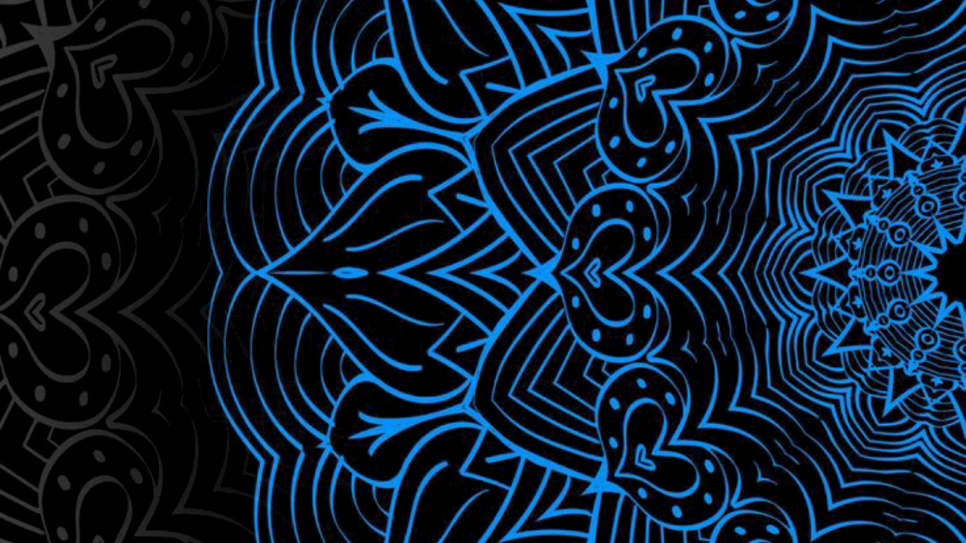 Обои узор, визуальное искусство, дизайн, психоделическое искусство, вода в разрешении 1366x768