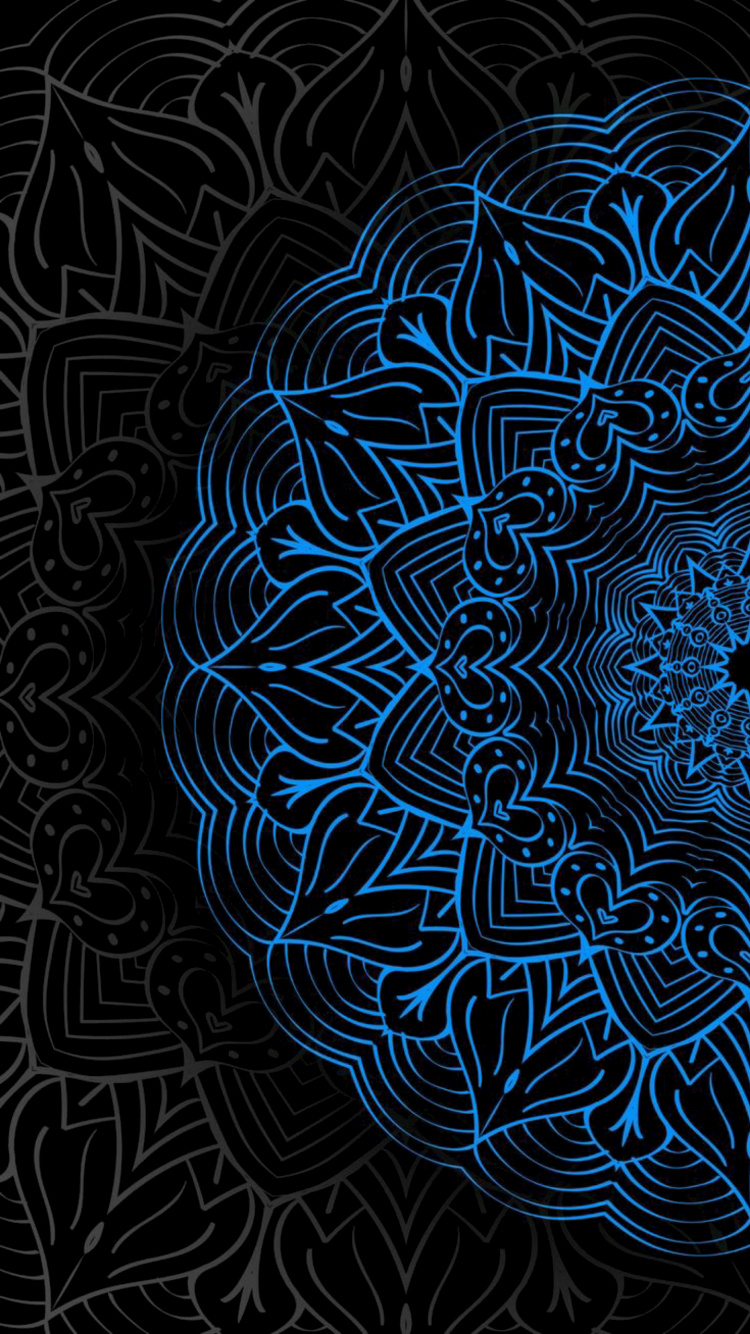 Обои узор, визуальное искусство, дизайн, психоделическое искусство, вода в разрешении 750x1334