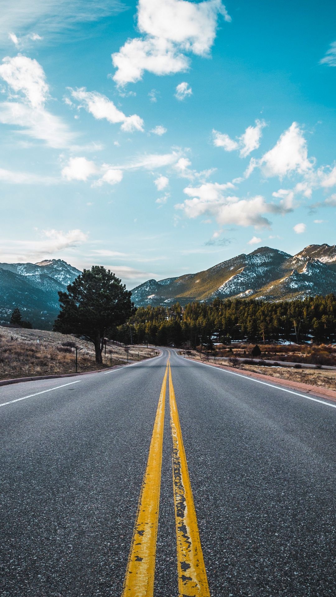 Обои природа, гора, дорога, дорожное путешествие, горный хребет в разрешении 1080x1920