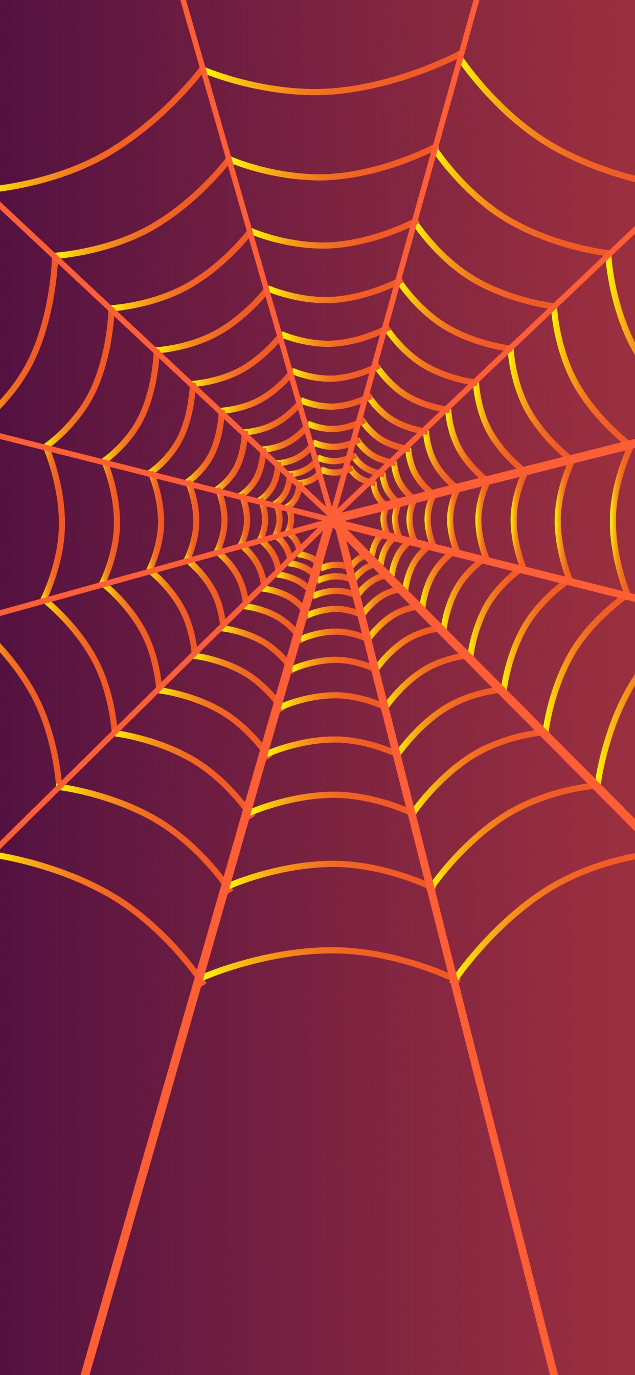 Обои паук, паутина, иллюстрация, векторная графика, Апельсин в разрешении 1242x2688