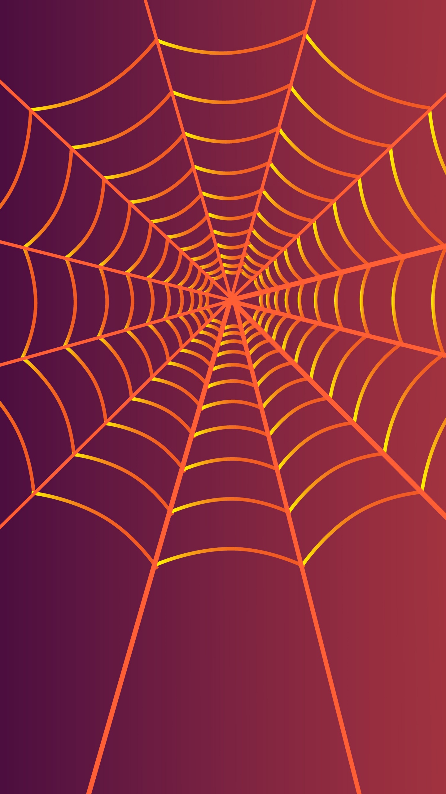 Обои паук, паутина, иллюстрация, векторная графика, Апельсин в разрешении 1440x2560