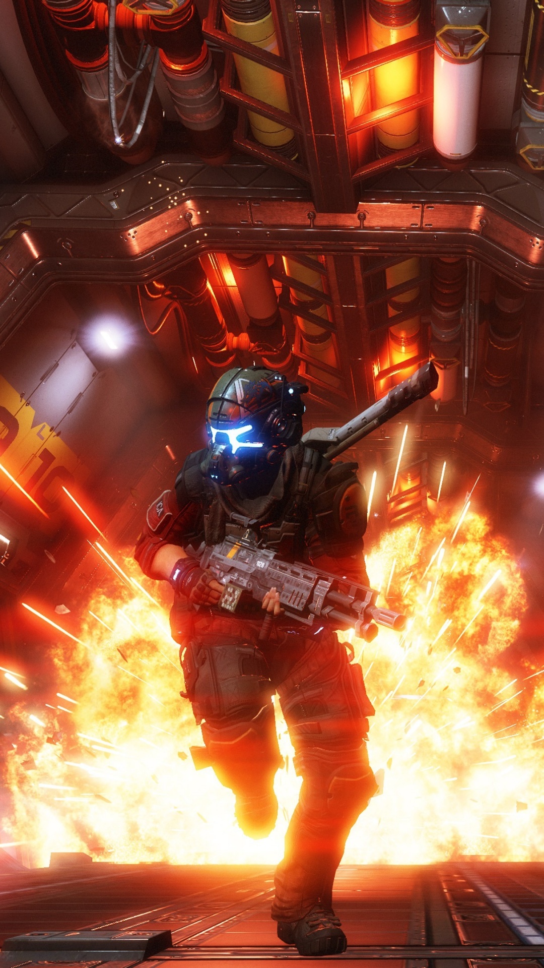 Обои titanfall 2, titanfall, Однопользовательская видеоигра, респаун развлечения, шутер в разрешении 1080x1920