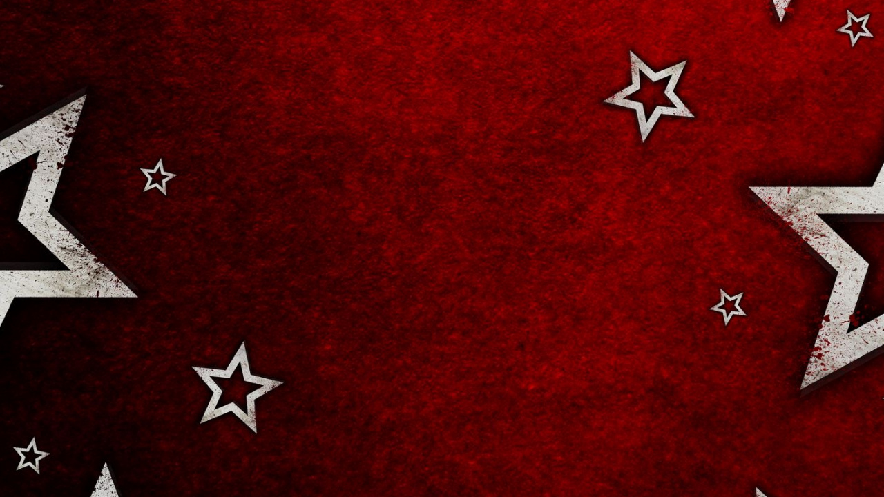 Обои звезда, красный цвет, красная звезда, черный, холст в разрешении 1280x720