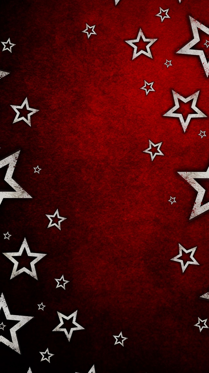Обои звезда, красный цвет, красная звезда, черный, холст в разрешении 720x1280
