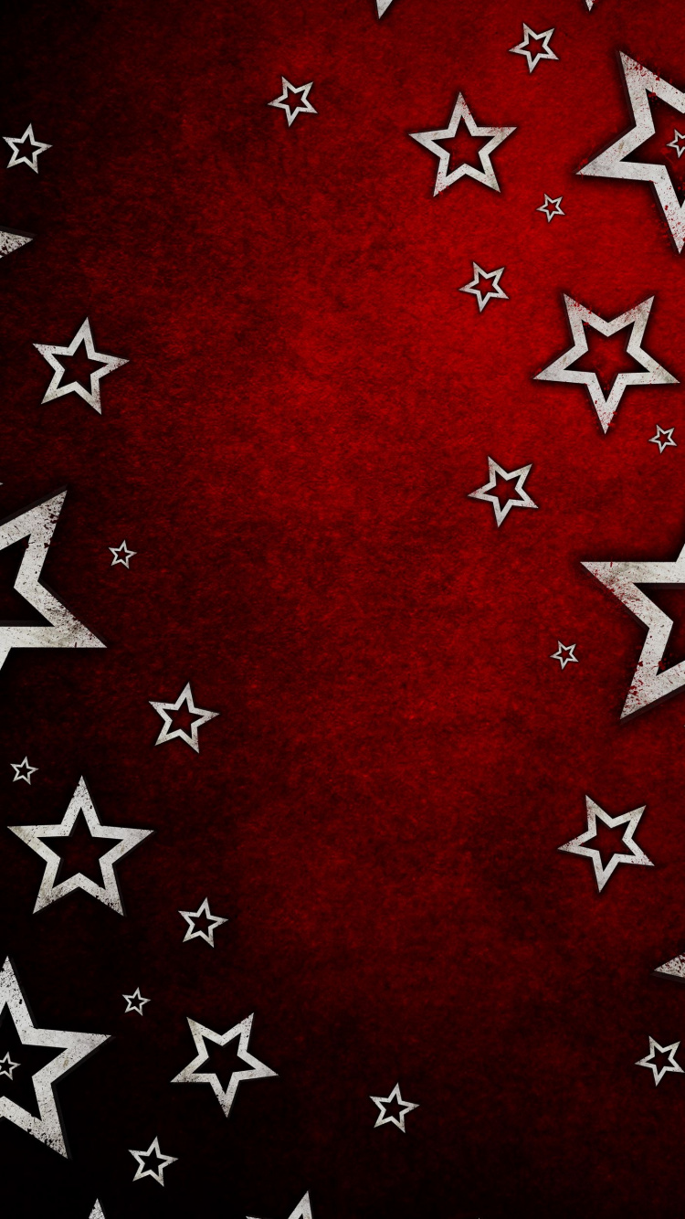 Обои звезда, красный цвет, красная звезда, черный, холст в разрешении 750x1334