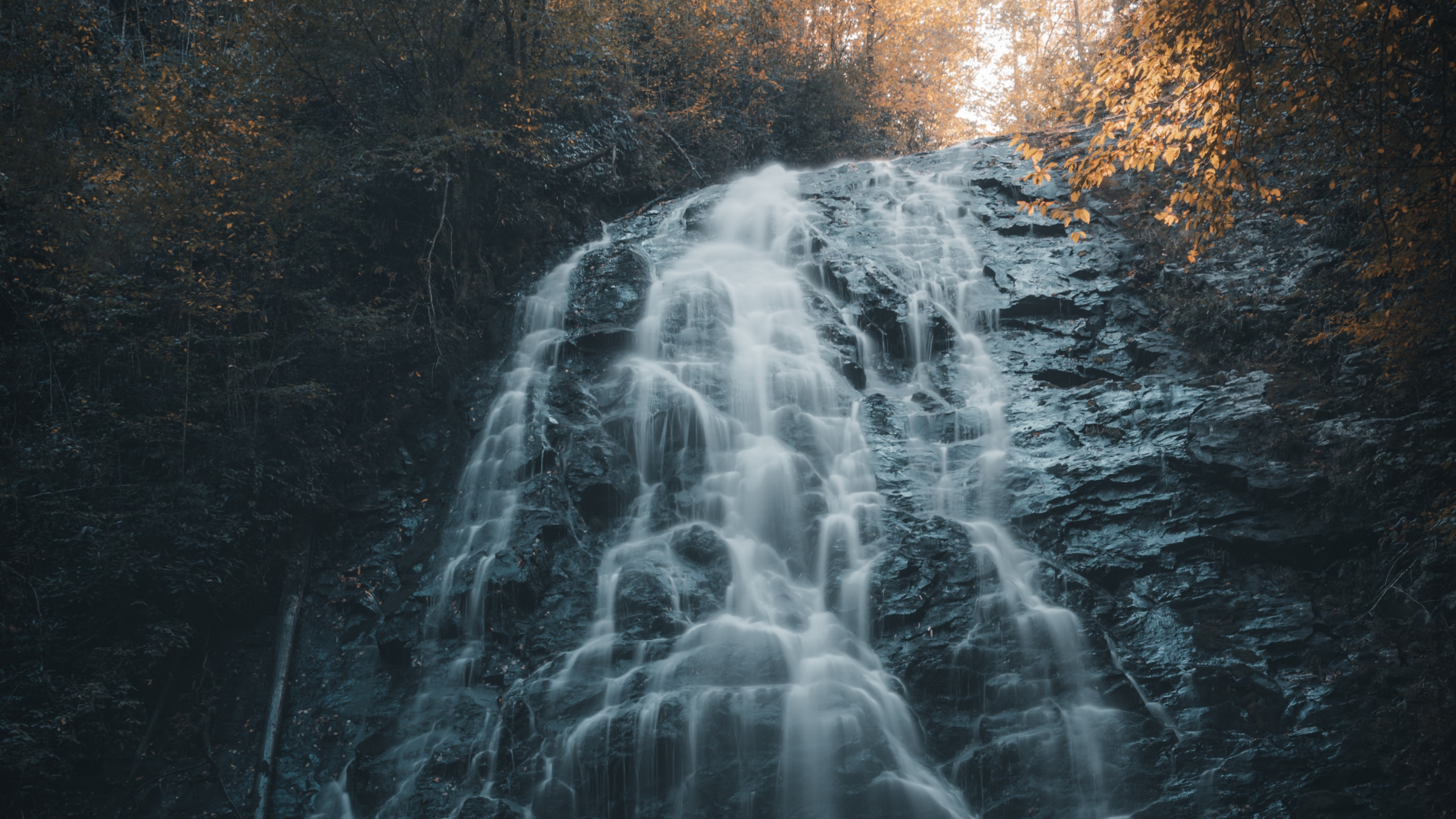 Обои Крабтри Водопад, водопад, вода, природа, гидроресурсы в разрешении 2560x1440