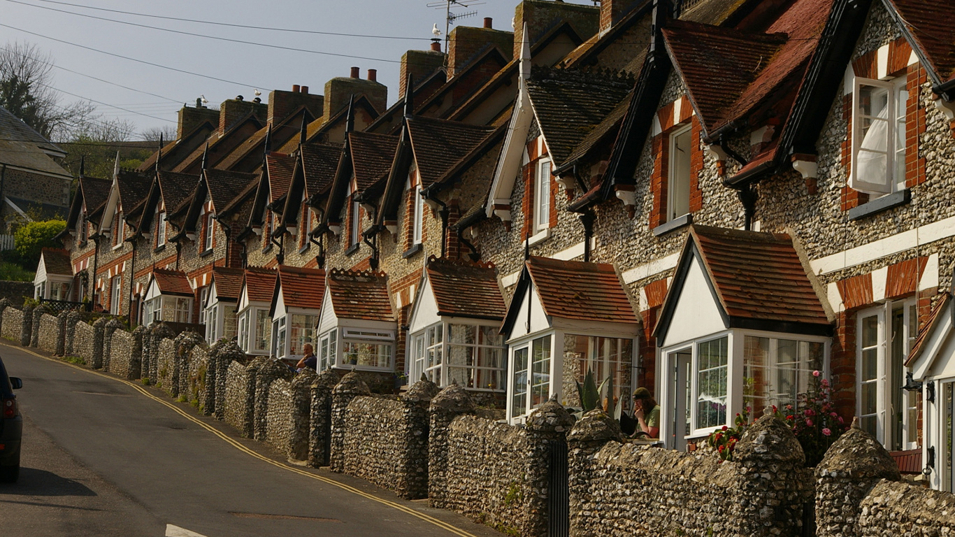 Обои Хаус, крыша, окно, фасад, здание в разрешении 1366x768