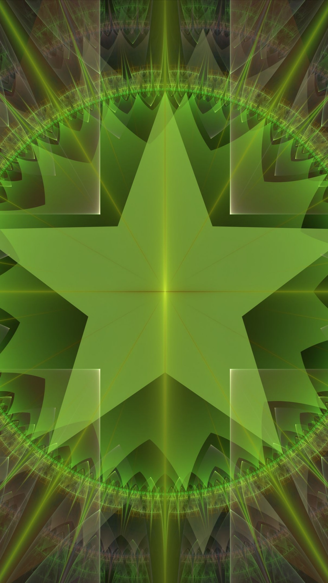 Обои фрактальное искусство, фрактал, узор, фигура, наземное растение в разрешении 1080x1920