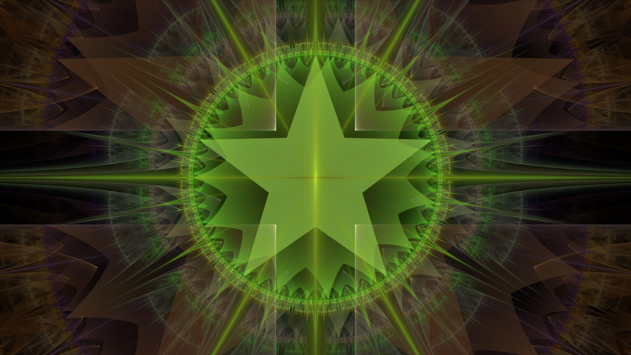 Обои фрактальное искусство, фрактал, узор, фигура, наземное растение в разрешении 1280x720