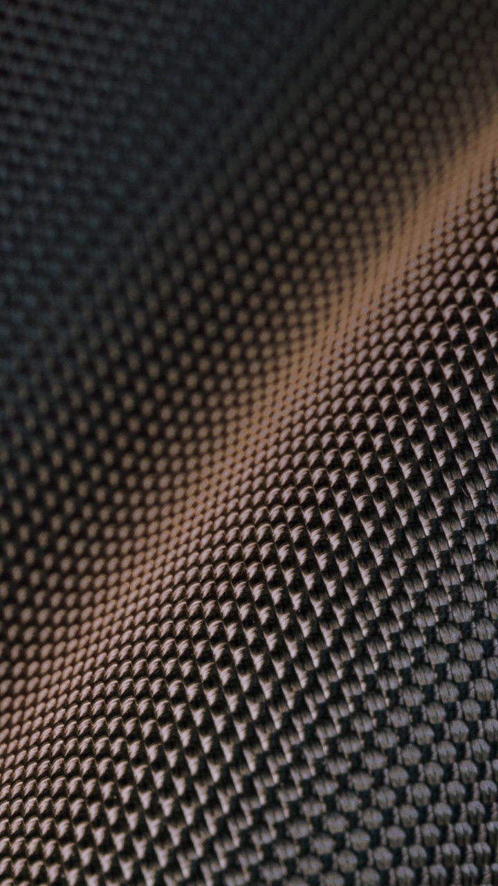 Обои черный, узор, металл, углерод, ячейка в разрешении 720x1280