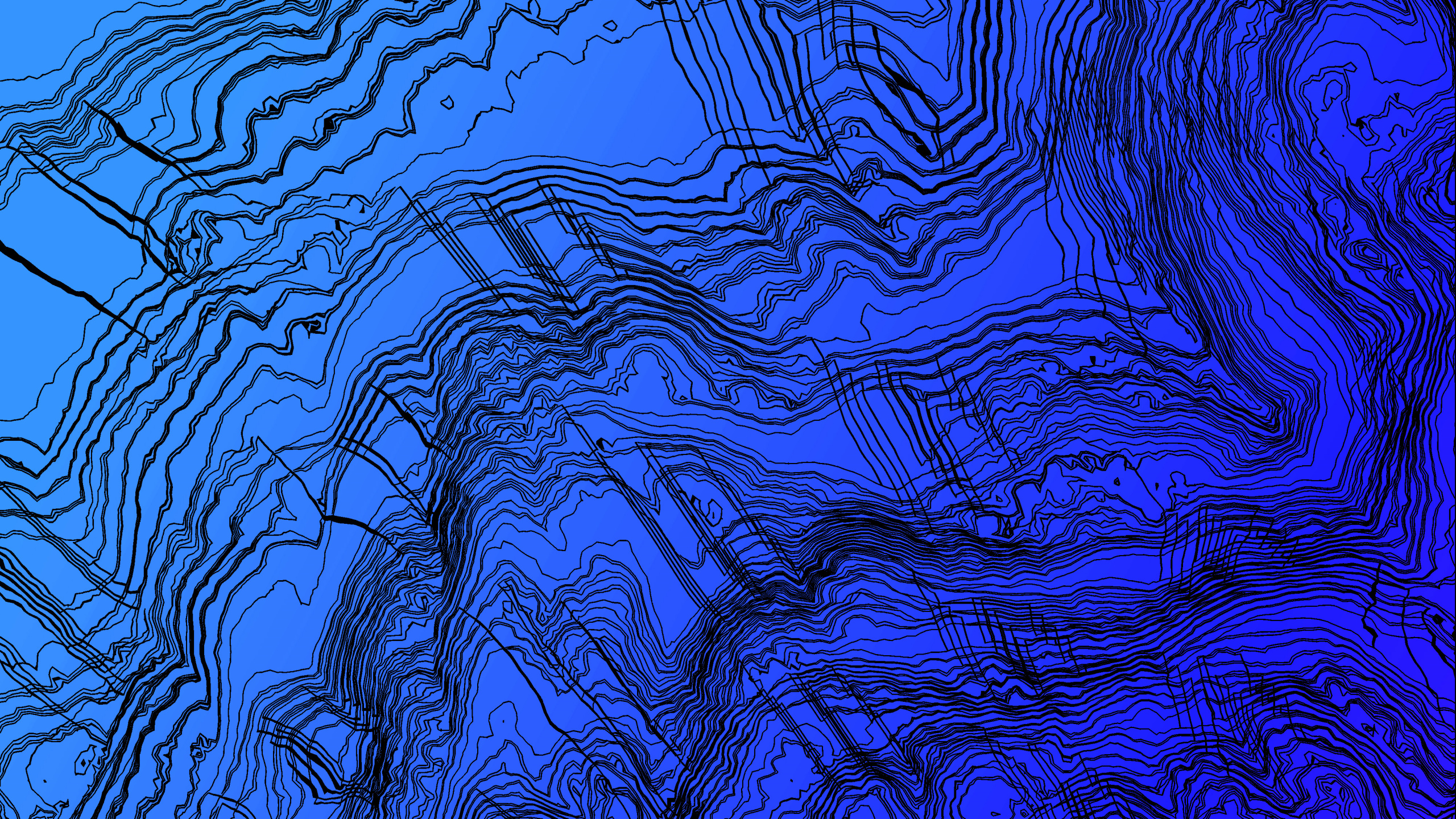 Обои синий, вода, синий кобальт, электрик, узор в разрешении 2560x1440