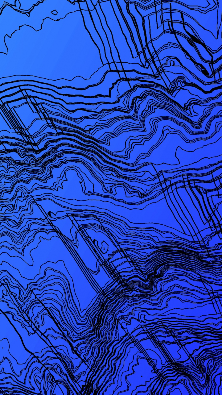 Обои синий, вода, синий кобальт, электрик, узор в разрешении 720x1280
