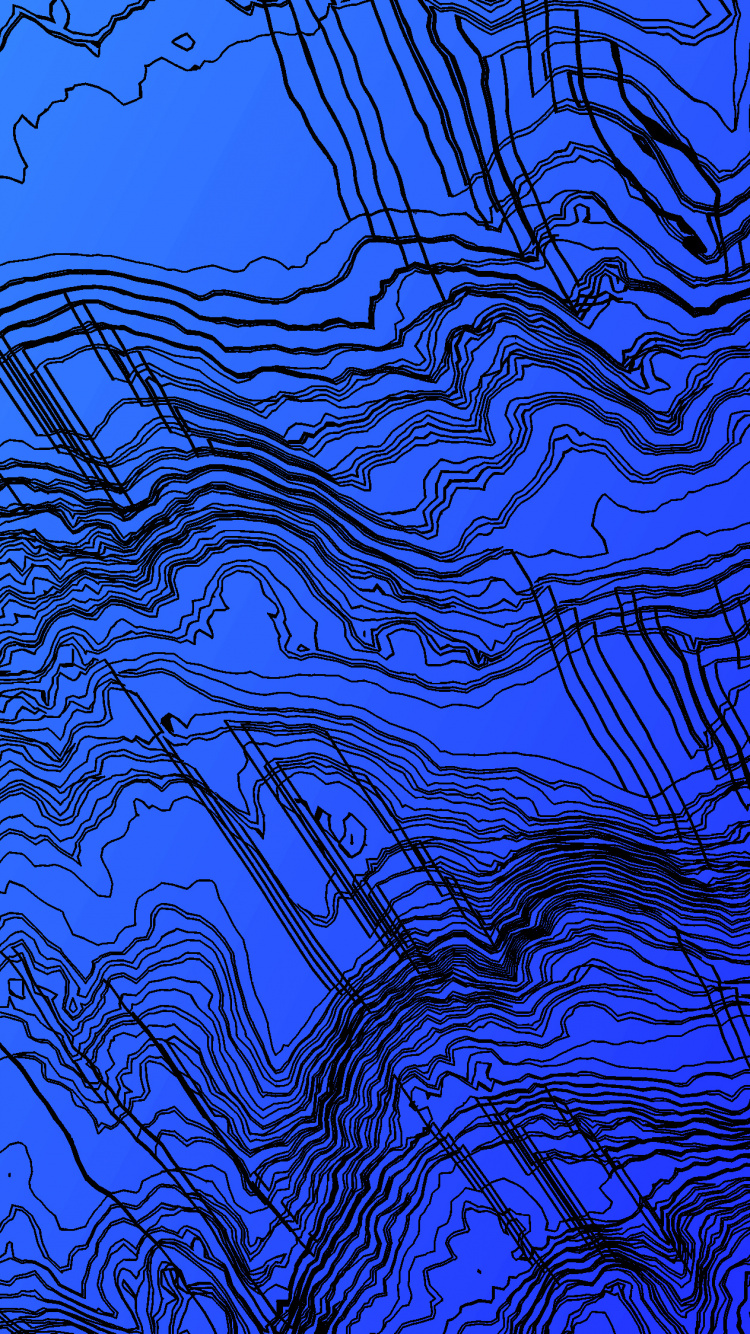 Обои синий, вода, синий кобальт, электрик, узор в разрешении 750x1334