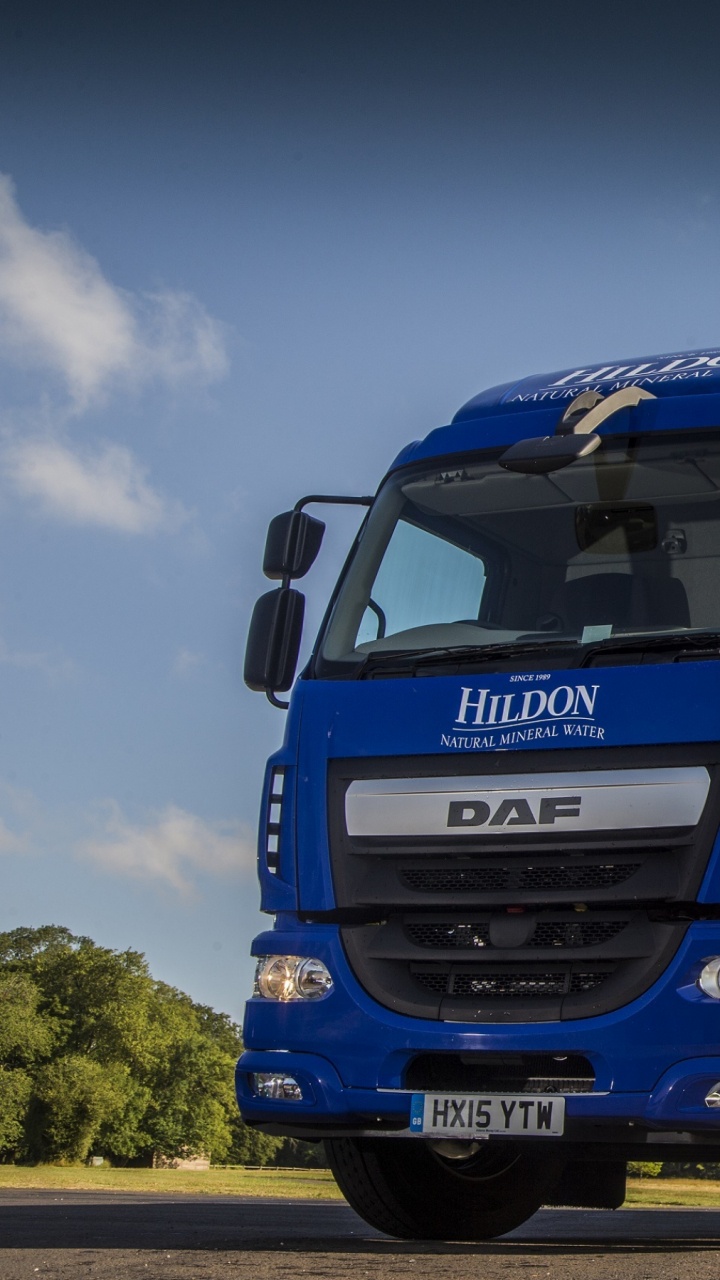 Обои грузовик, грузовых автомобилей DAF, транспорт, грузовые перевозки, трейлер тележки в разрешении 720x1280