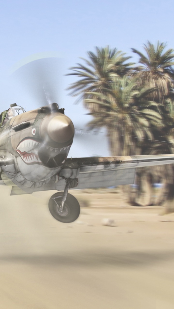 Обои самолет, самолеты, пропеллер, полет, военный самолет в разрешении 720x1280