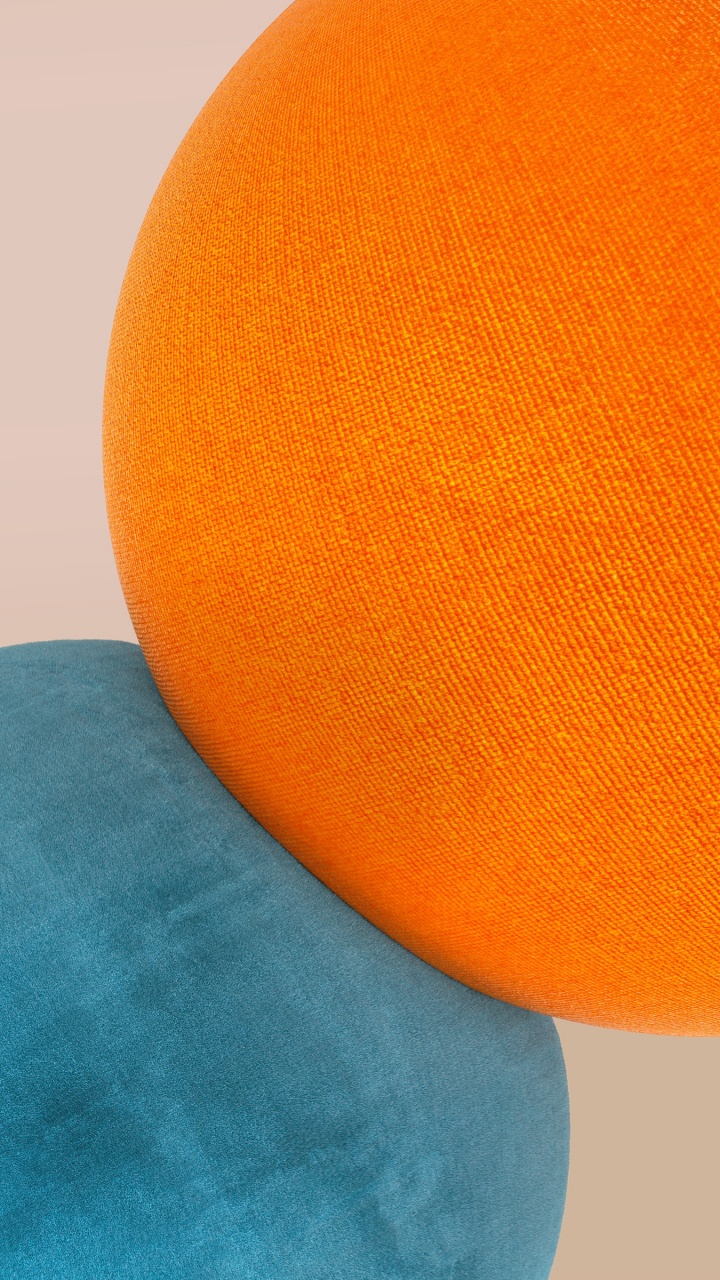 Обои андроид, телефон, Оранжевый цвет, фрукты, арт в разрешении 720x1280