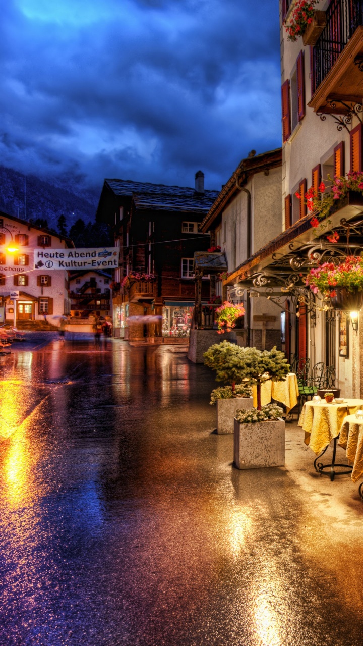 Обои Elephone, Elephone P9000, церматт, маттерхорн, городок в разрешении 720x1280