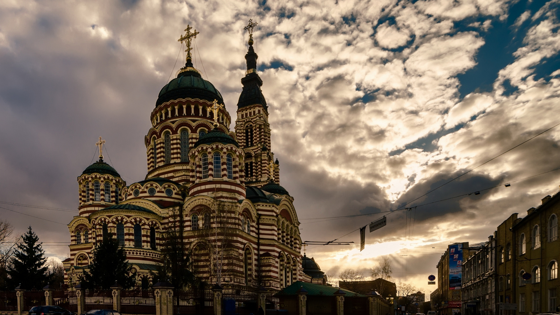 Обои собор, ориентир, здание, город, метрополия в разрешении 1920x1080