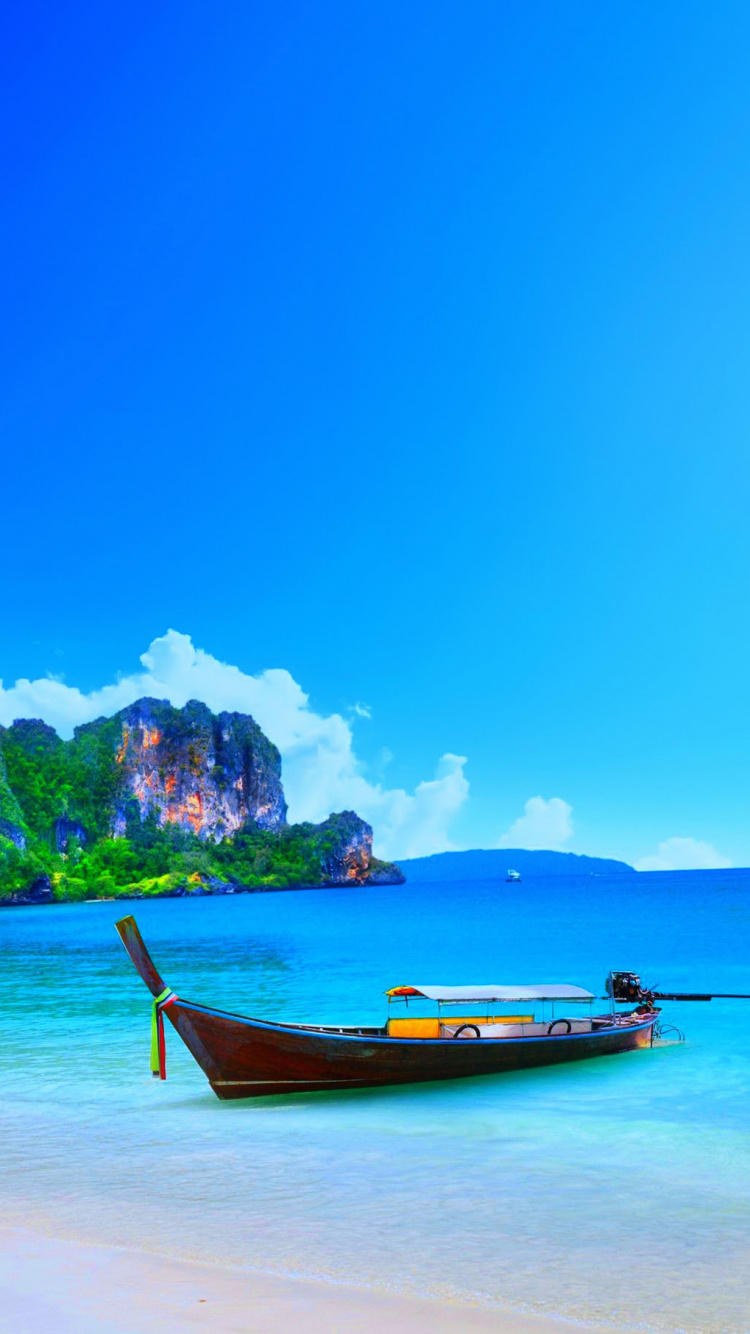 Обои природа, вода, тропическая зона, море, побережье в разрешении 750x1334