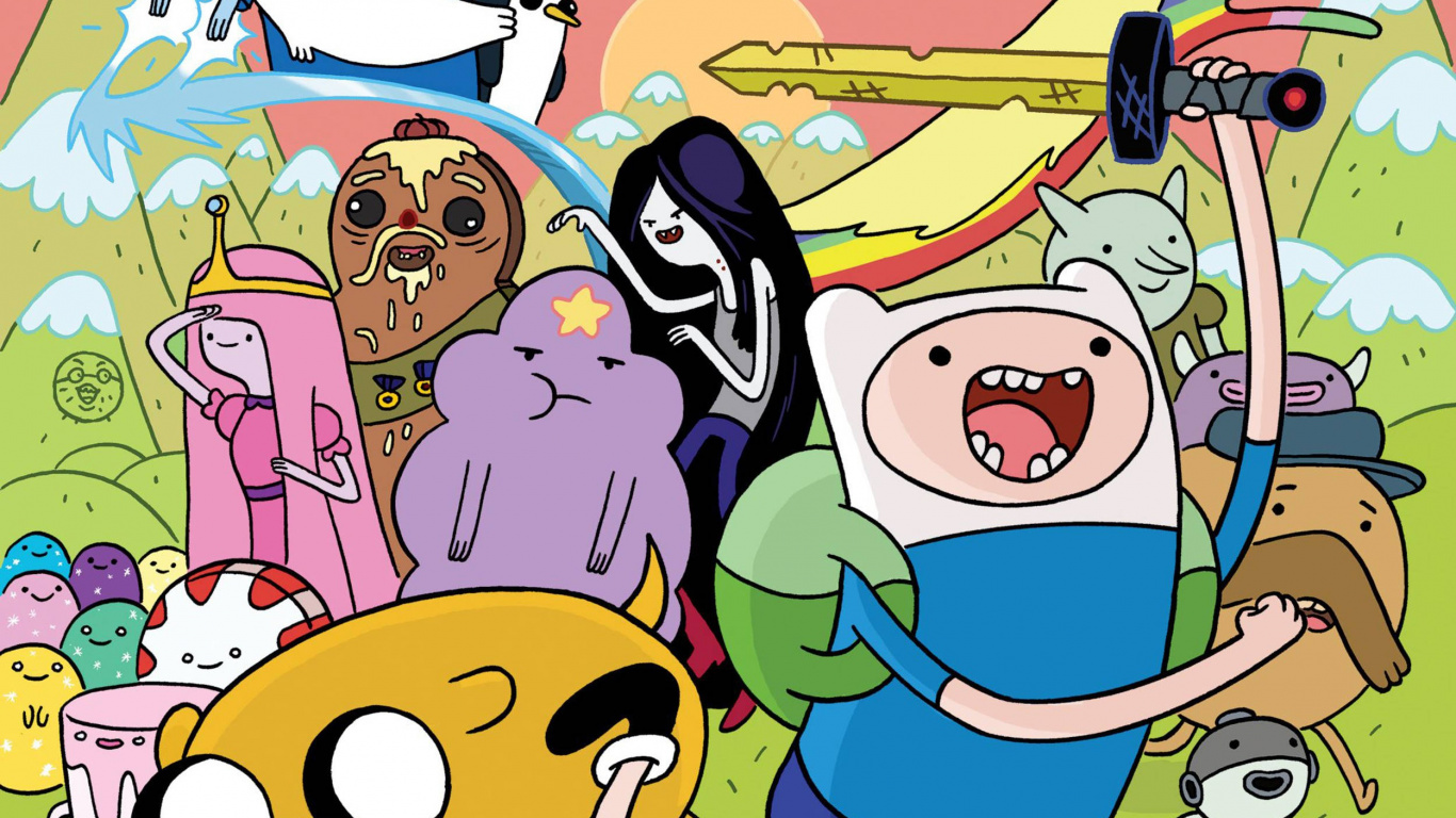 Обои Марселин королева вампиров, Сеть Мультфильм, мультфильм, Счастлив, арт в разрешении 1366x768