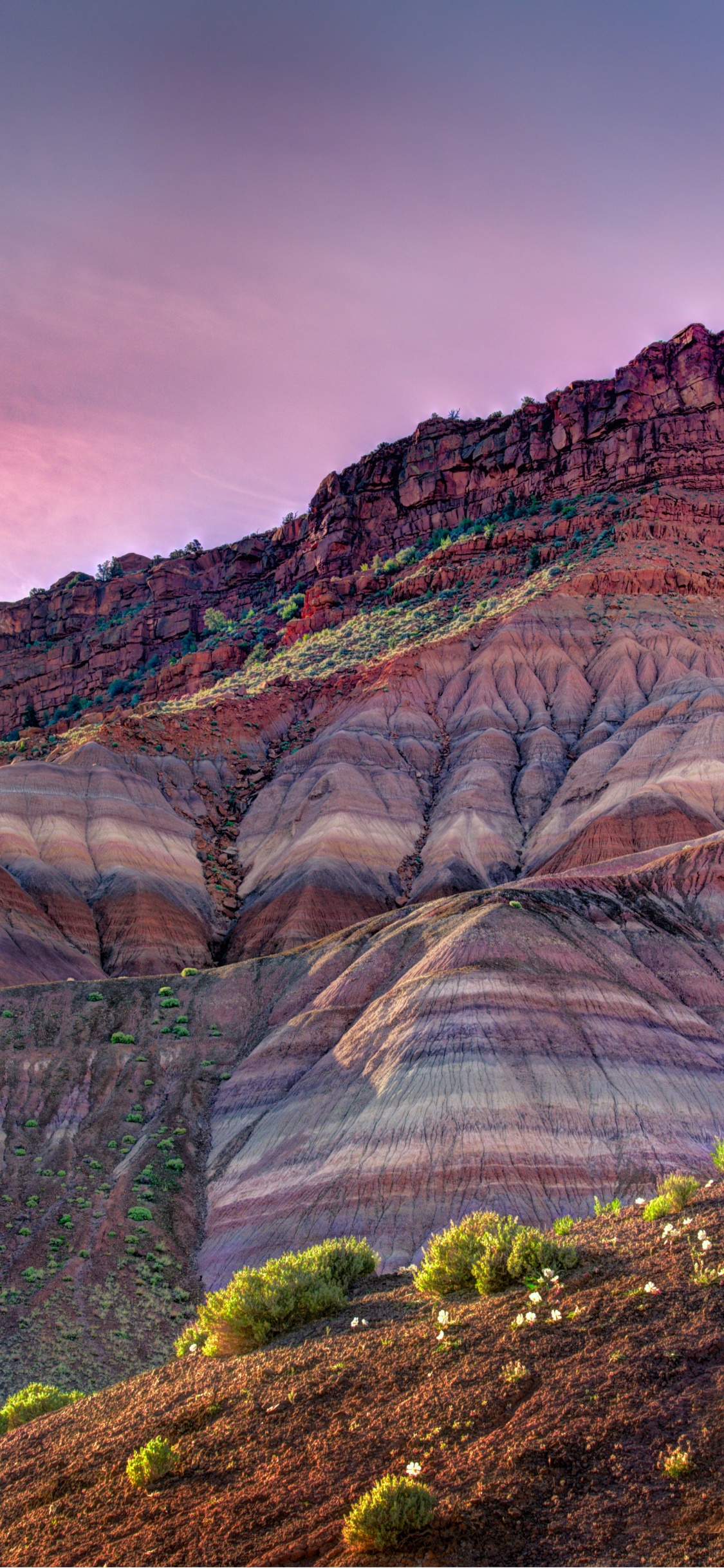 Обои старый изгой Юта, Пария, Канаб, Река Пария, башни Богородицы в разрешении 1125x2436
