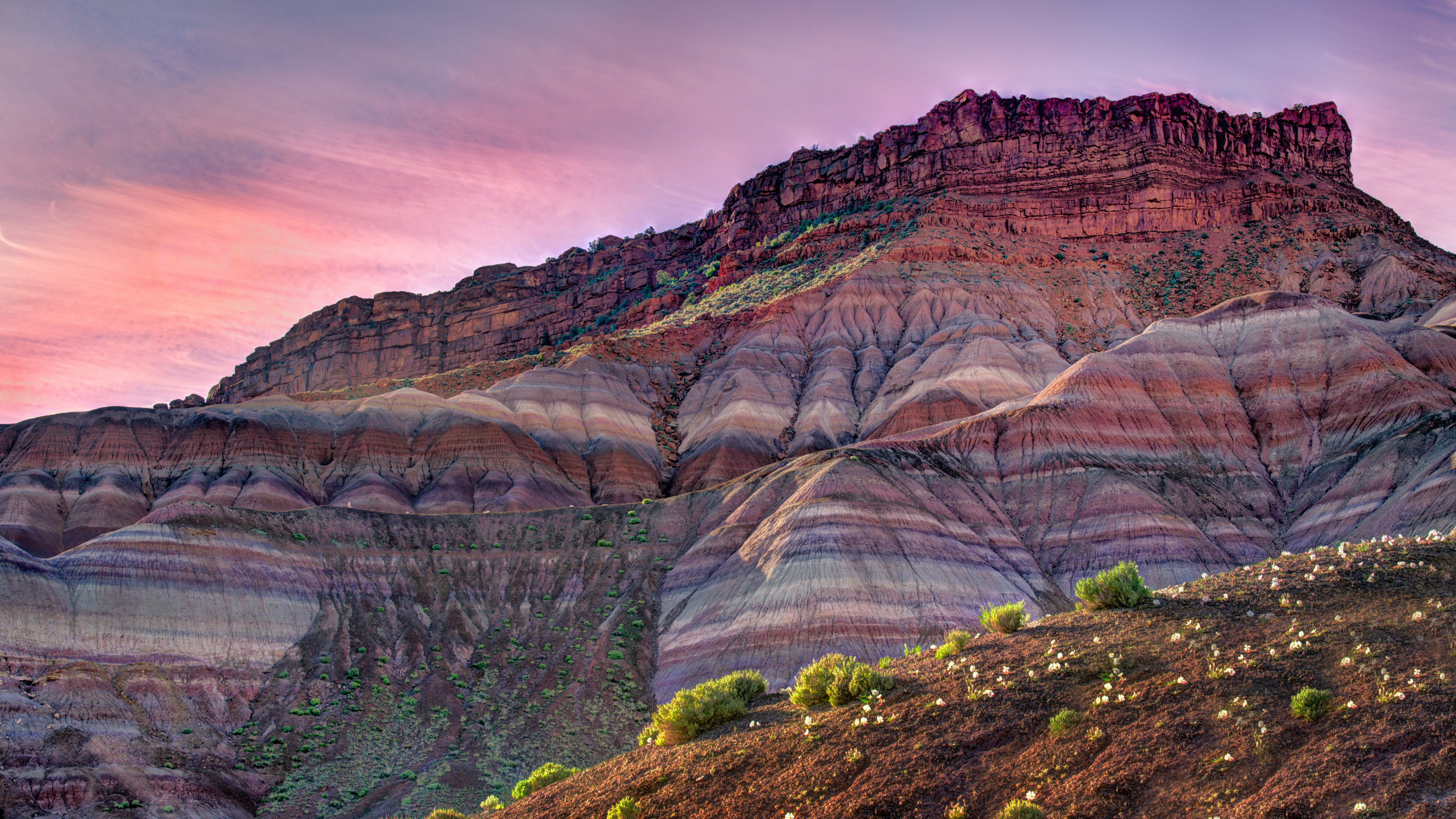 Обои старый изгой Юта, Пария, Канаб, Река Пария, башни Богородицы в разрешении 3840x2160