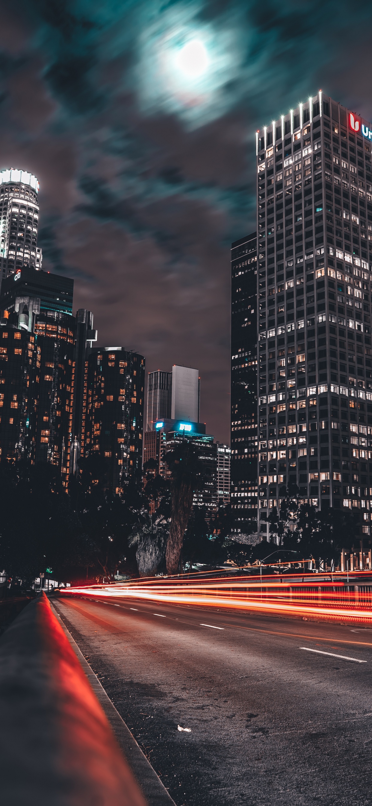 Обои город, городской пейзаж, городской район, метрополия, небоскреб в разрешении 1242x2688