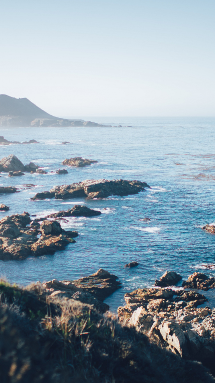 Обои котировка, вода, природный ландшафт, местность, пляж в разрешении 750x1334