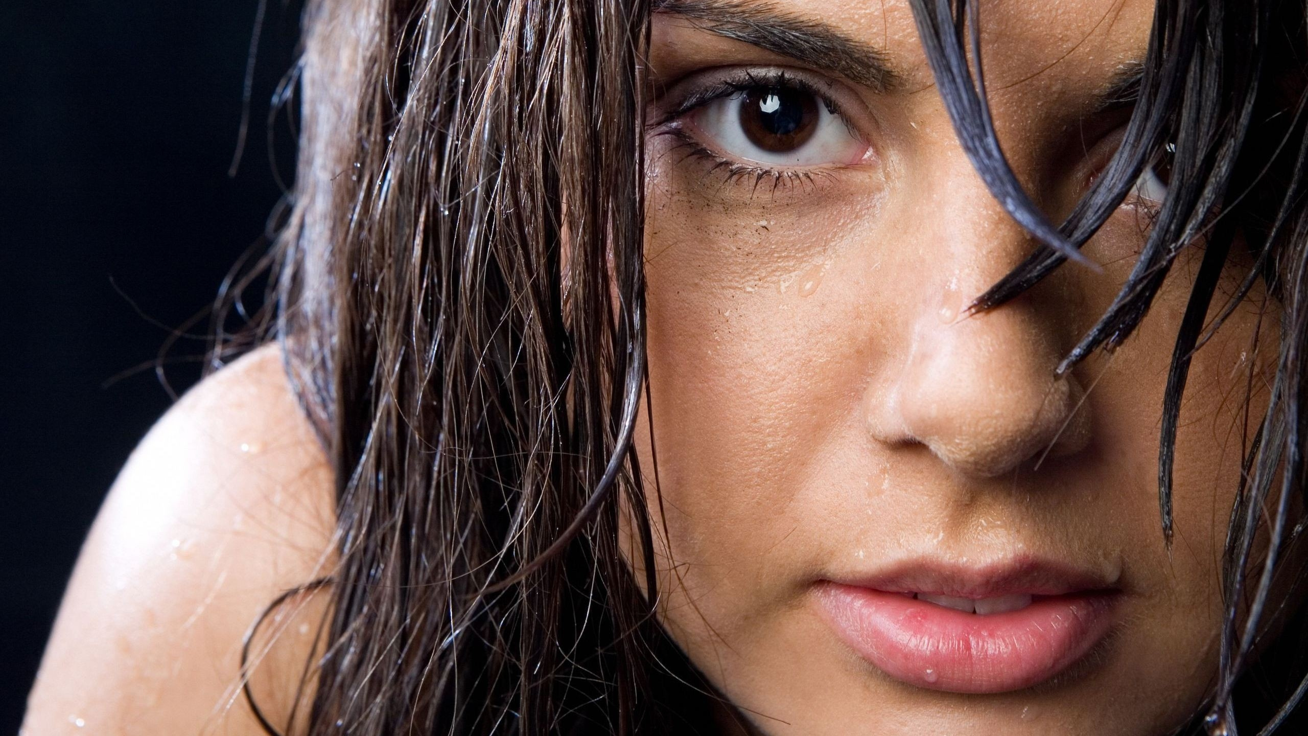 Обои бровь, нос, щека, брови, девушка в разрешении 2560x1440