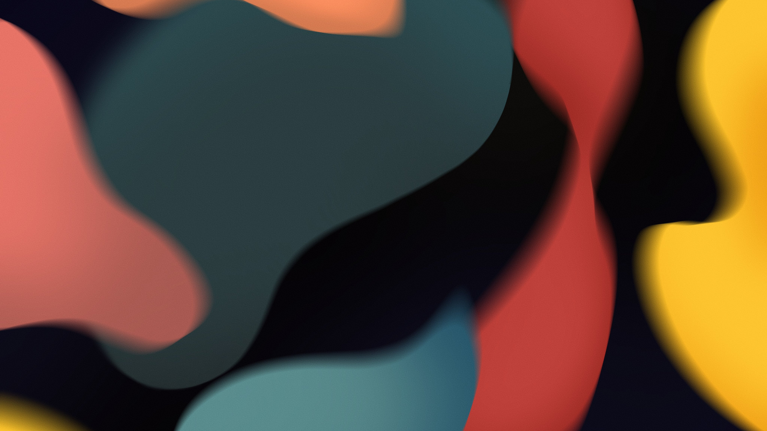 Обои iOS 15 – Recreated (Dark) [for iPad] в разрешении 2560x1440