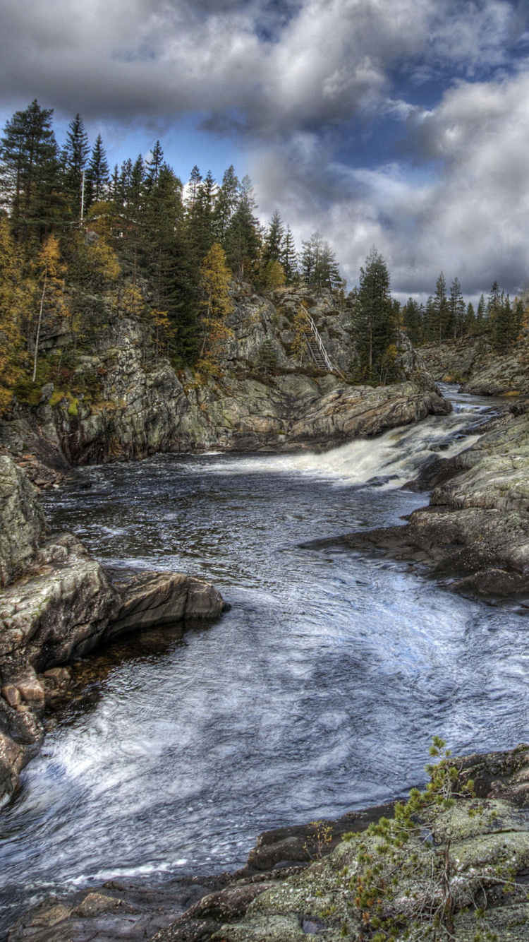 Обои реки, природный заповедник, От tuddal, природа, вода в разрешении 750x1334
