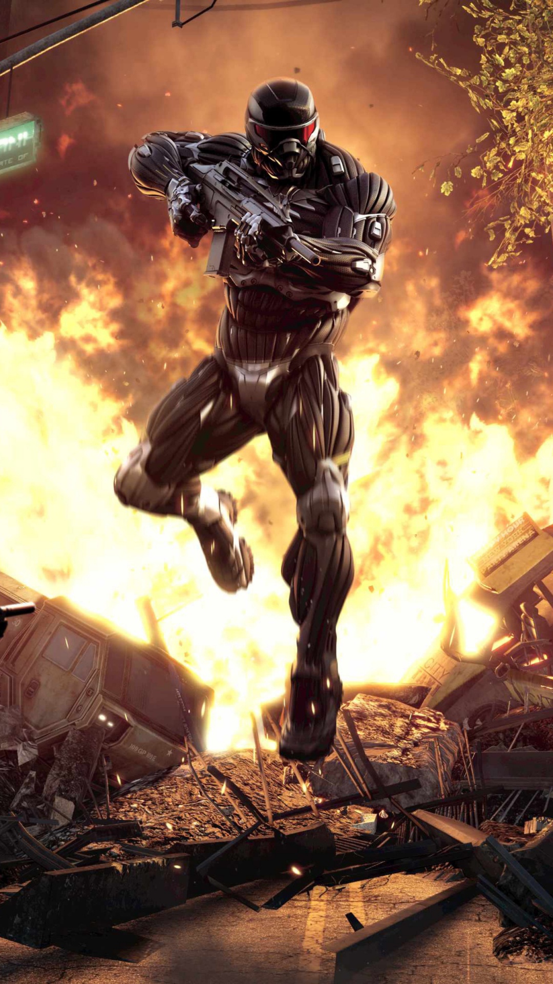 Обои crysis 2, crysis, шутер, playstation 3, компьютерная игра в разрешении 1080x1920