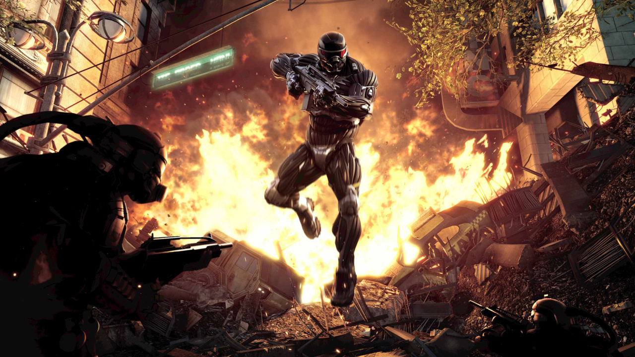 Обои crysis 2, crysis, шутер, playstation 3, компьютерная игра в разрешении 1280x720