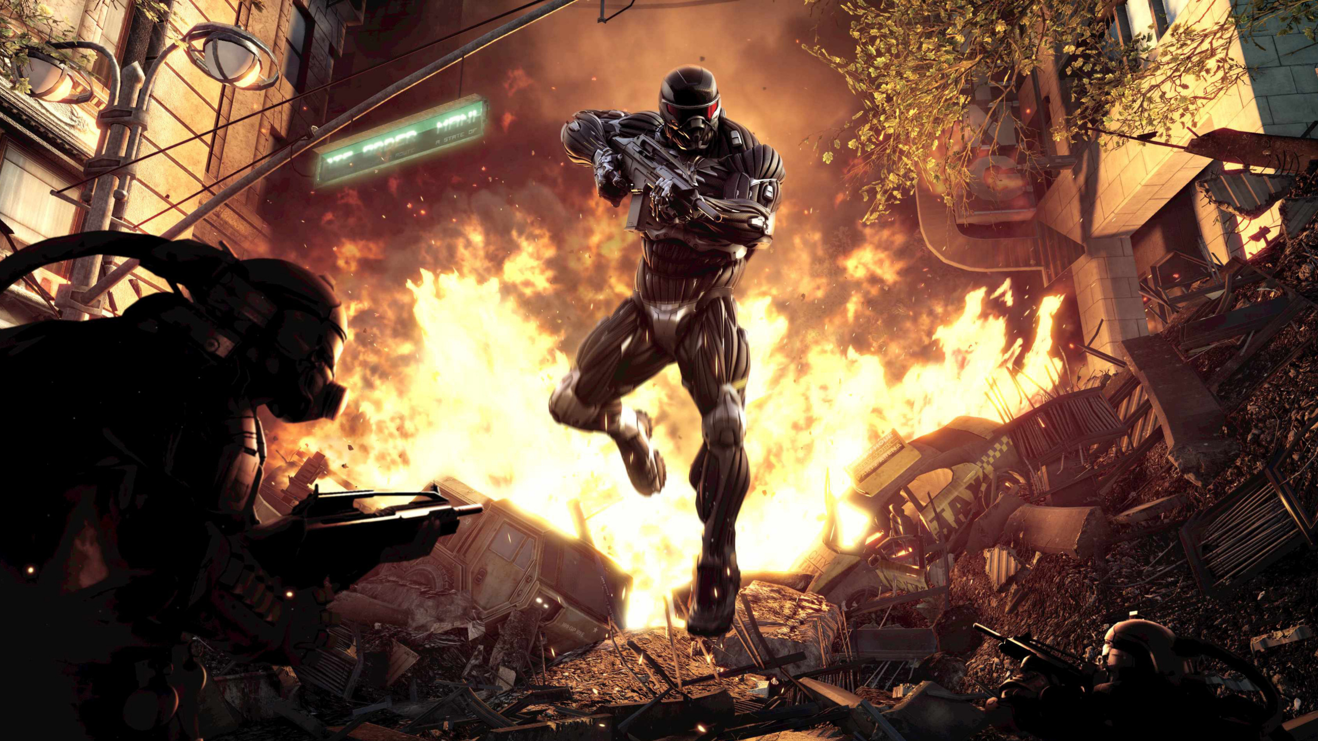Обои crysis 2, crysis, шутер, playstation 3, компьютерная игра в разрешении 2560x1440