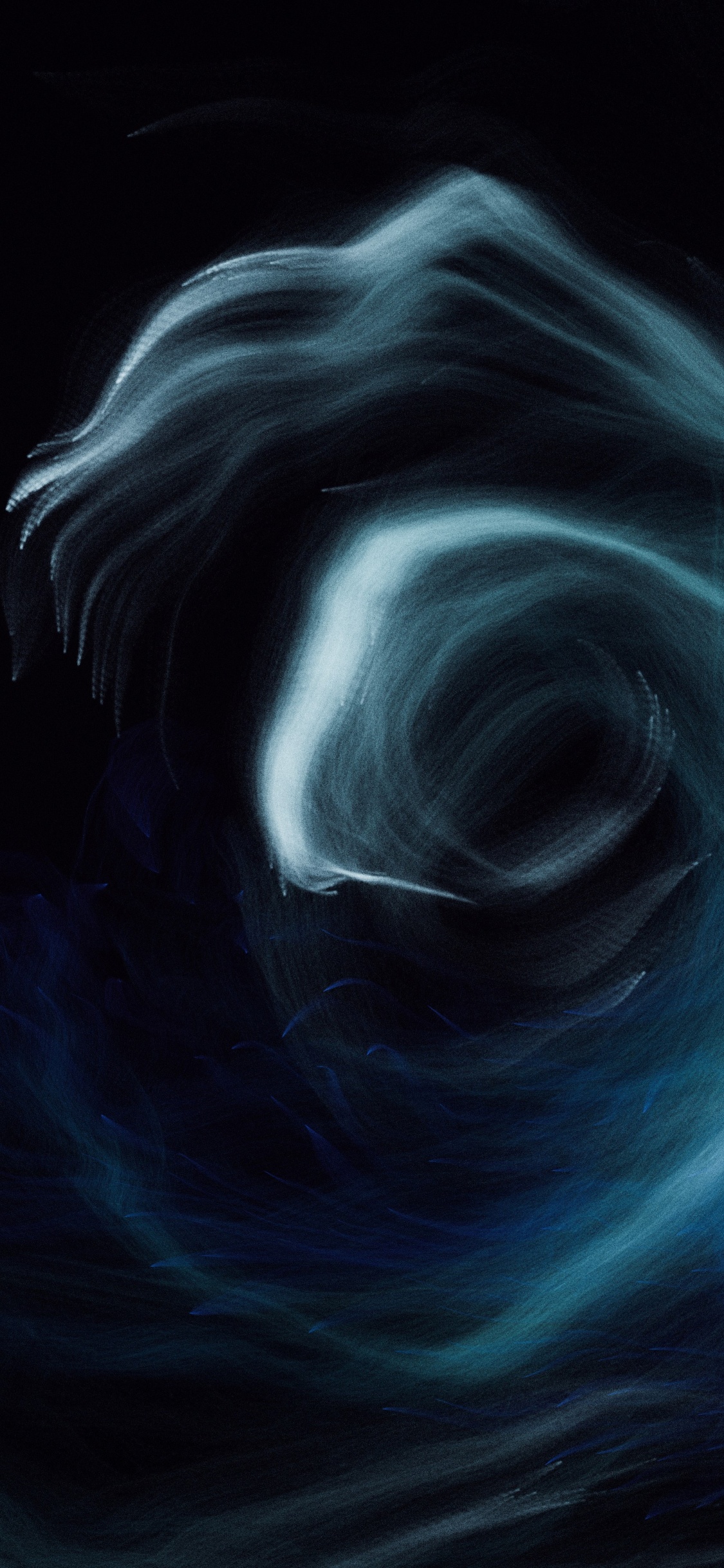 Обои темнота, графика, рисование, арт, иллюстрация в разрешении 1125x2436