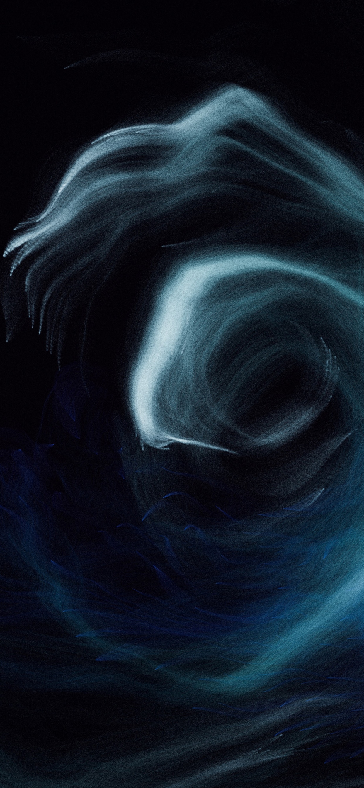 Обои темнота, графика, рисование, арт, иллюстрация в разрешении 1242x2688