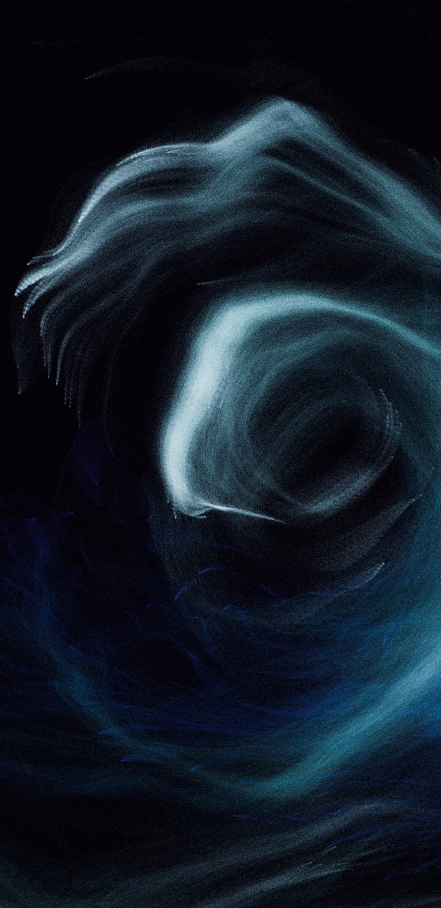 Обои темнота, графика, рисование, арт, иллюстрация в разрешении 1440x2960