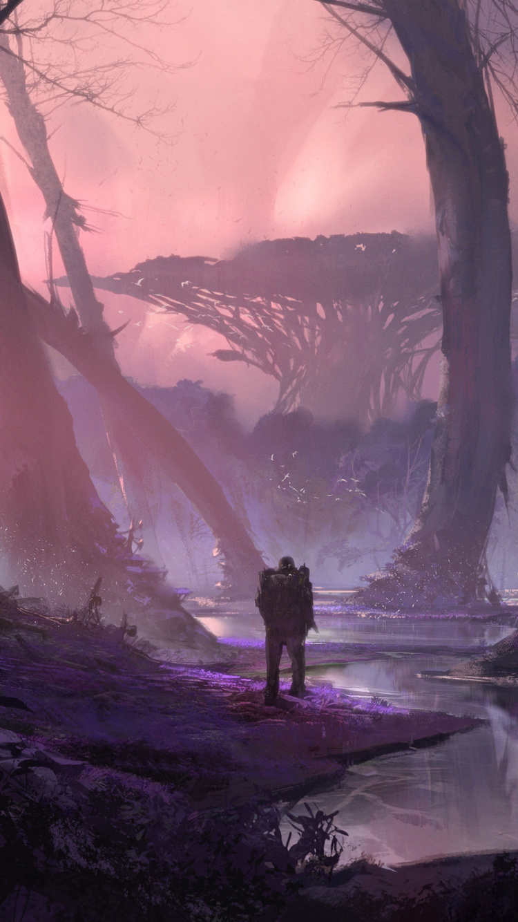 Обои цифровое искусство, концепт арт, иллюстрация, арт, рисование в разрешении 750x1334