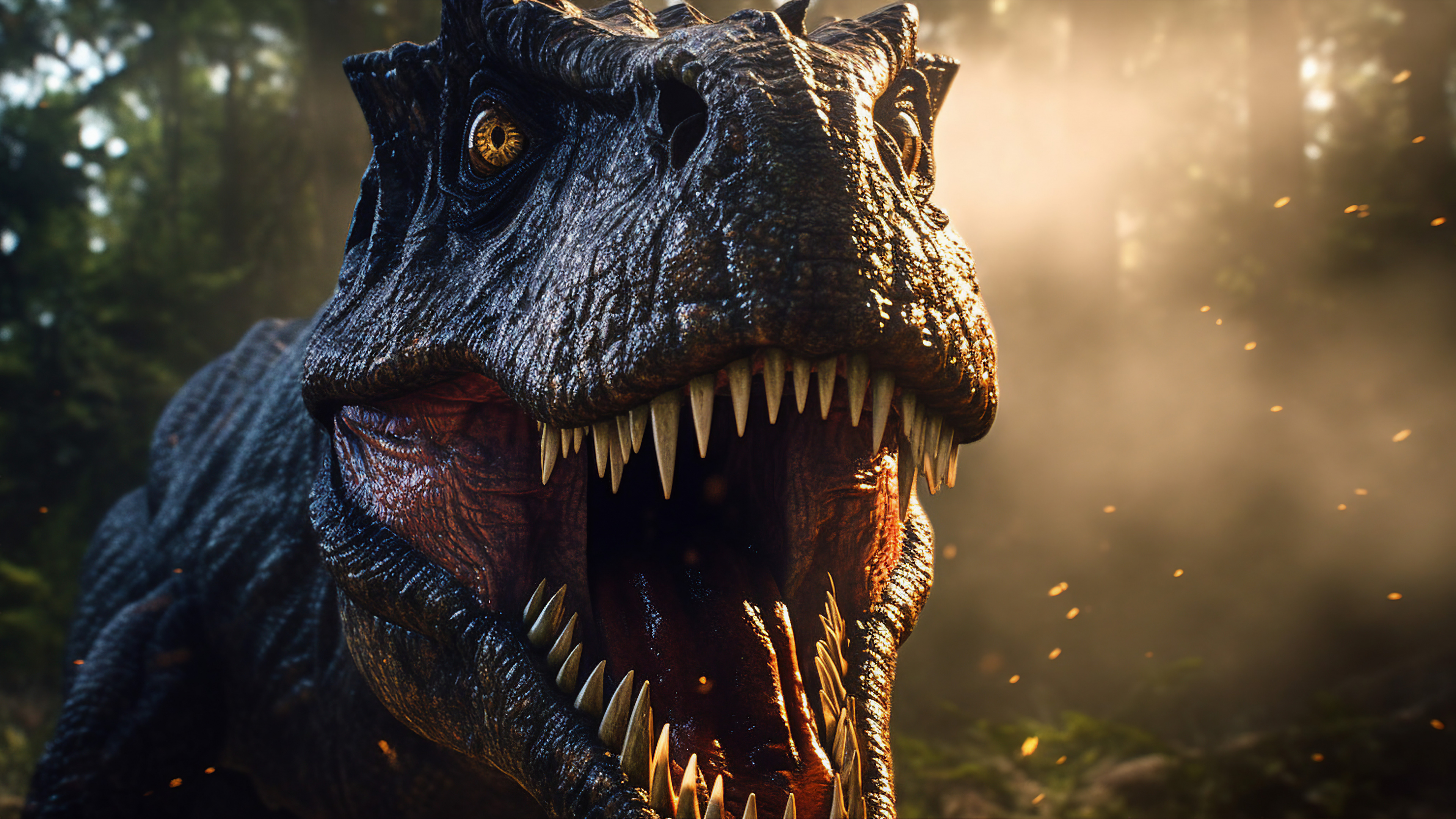 Обои вымирание, велоцираптор, Cryptid, пасть, клык в разрешении 3840x2160