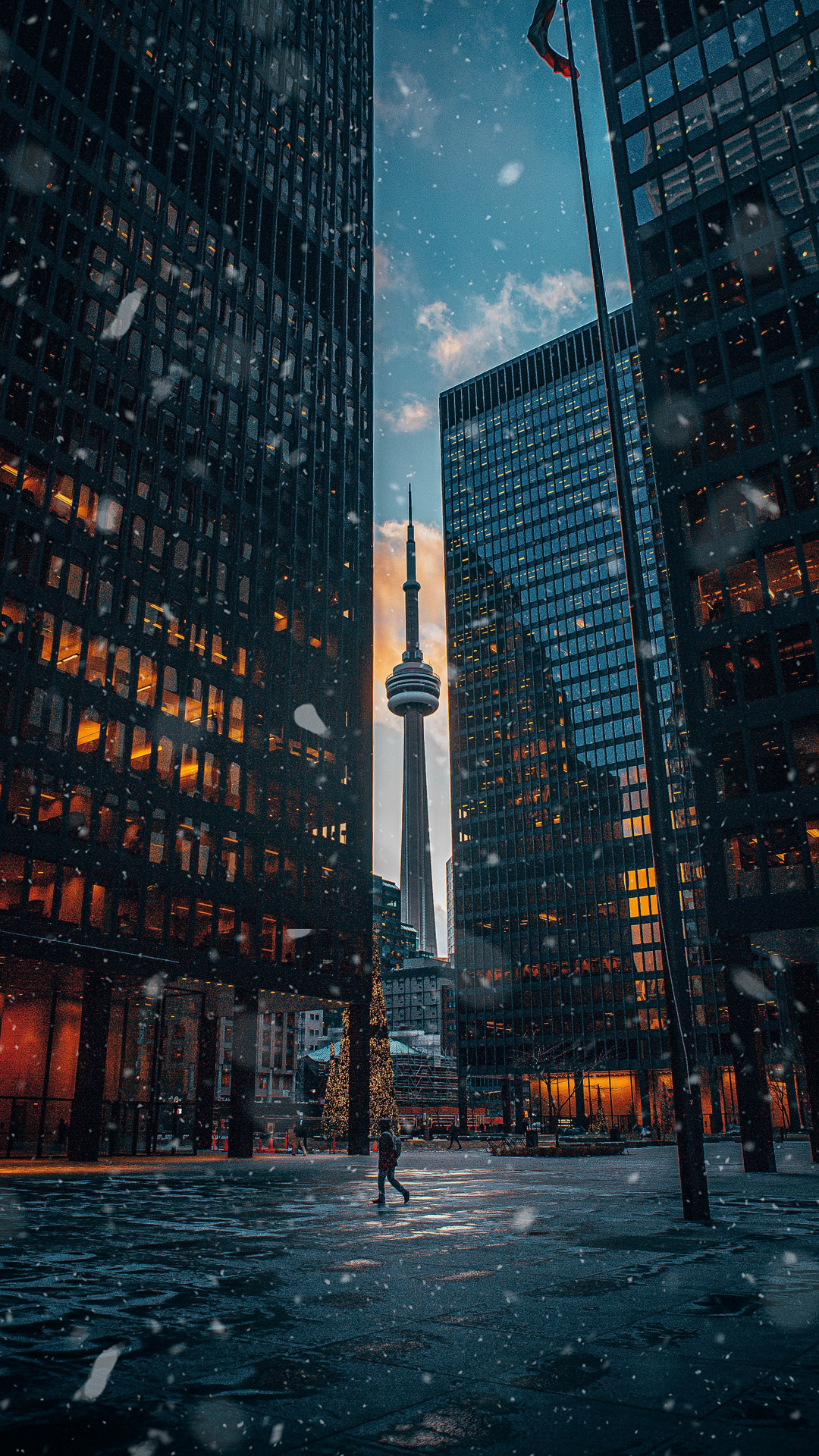 Обои Башня CN, вышка, город, здание, небоскреб в разрешении 1080x1920